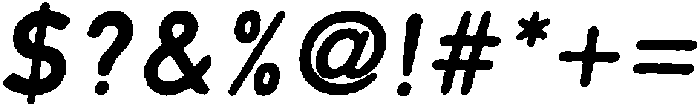 Lersan Bold Italic otf (700) Font OTHER CHARS