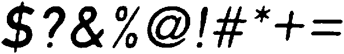 Lersan Regular Italic otf (400) Font OTHER CHARS