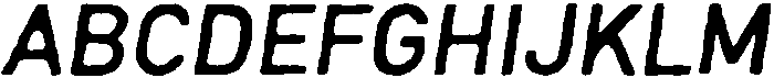 Lersan Regular Italic otf (400) Font UPPERCASE