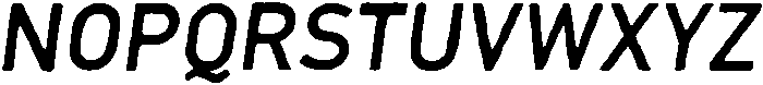 Lersan Regular Italic otf (400) Font UPPERCASE