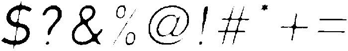Lersan Thin Italic otf (100) Font OTHER CHARS