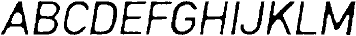 Lersan Thin Italic otf (100) Font UPPERCASE