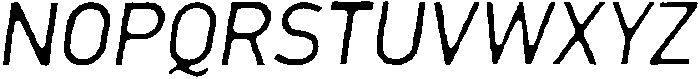 Lersan Thin Italic otf (100) Font LOWERCASE