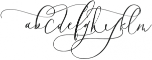 LesCalligraphy Regular otf (400) Font LOWERCASE