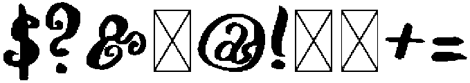 LesPeintres Regular otf (400) Font OTHER CHARS