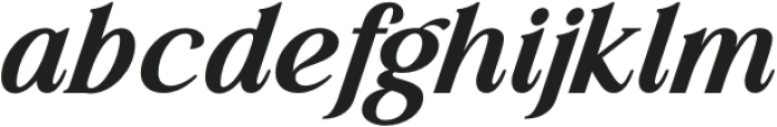 Lessa Bold Italic otf (700) Font LOWERCASE