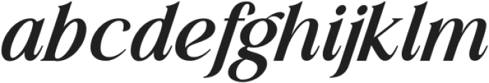 Lessa Medium Italic otf (500) Font LOWERCASE