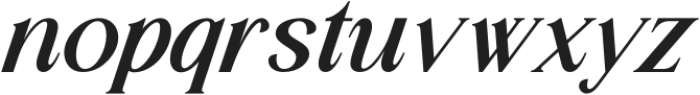 Lessa Medium Italic otf (500) Font LOWERCASE