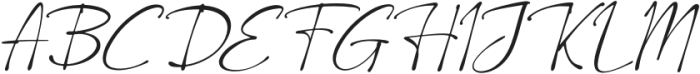 Lethilya Trivalle Italic otf (400) Font UPPERCASE