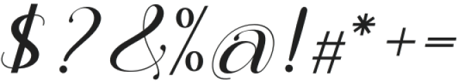 Leting italic Regular otf (400) Font OTHER CHARS