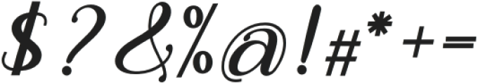Leting italic bold Regular otf (700) Font OTHER CHARS
