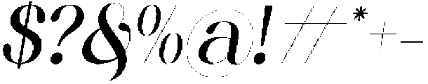Letmedril Italic otf (400) Font OTHER CHARS