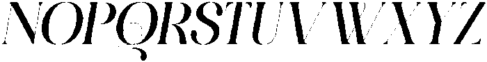 Letmedril Italic otf (400) Font UPPERCASE