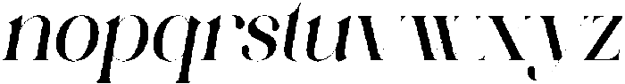 Letmedril Italic otf (400) Font LOWERCASE