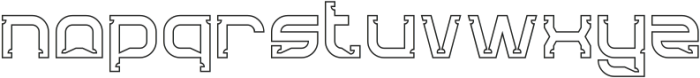 Lets Get It on-Hollow otf (400) Font LOWERCASE