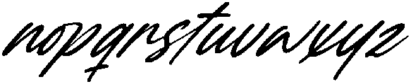 Letter Grace Italic otf (400) Font LOWERCASE