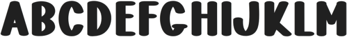 Letter Human Regular otf (400) Font UPPERCASE