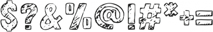 Letter Sketch Regular otf (400) Font OTHER CHARS