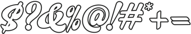 Letter Vintage Outline otf (400) Font OTHER CHARS