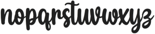 LetterCute-Regular otf (400) Font LOWERCASE