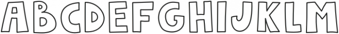 LetterGameLine Regular otf (400) Font LOWERCASE