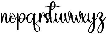 Lettering Regular otf (400) Font LOWERCASE