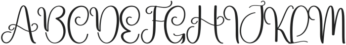 Lettering Regular otf (400) Font UPPERCASE