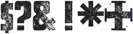 Letterpress Futura Display Destroyed otf (400) Font OTHER CHARS