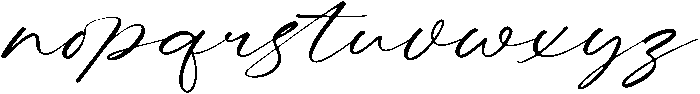 Letters Blushing Touch otf (400) Font LOWERCASE