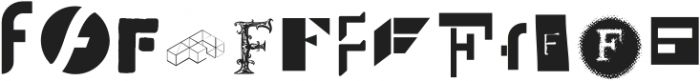 Letterset F Regular otf (400) Font UPPERCASE