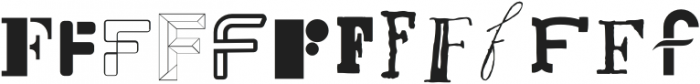 Letterset F Regular otf (400) Font LOWERCASE