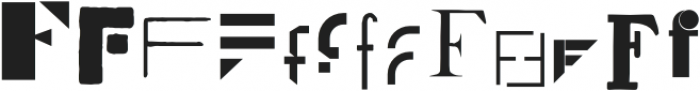 Letterset F Regular otf (400) Font LOWERCASE