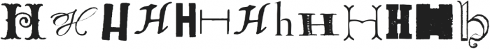 Letterset H Regular otf (400) Font LOWERCASE