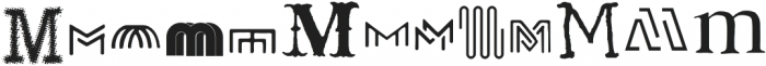 Letterset M Regular otf (400) Font LOWERCASE