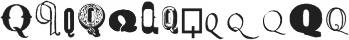 Letterset Q Regular otf (400) Font LOWERCASE