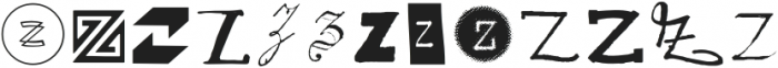 Letterset Z Regular otf (400) Font LOWERCASE