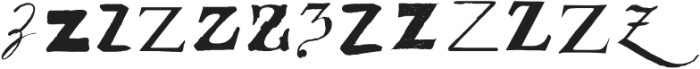 Letterset Z Regular otf (400) Font LOWERCASE