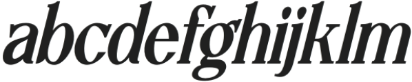 Lettertype-BoldItalic otf (700) Font LOWERCASE
