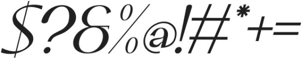 Leubrik Italic otf (400) Font OTHER CHARS