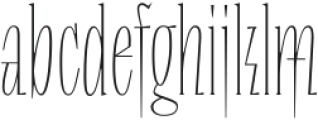 LevType Repyakh VF Light ttf (300) Font LOWERCASE