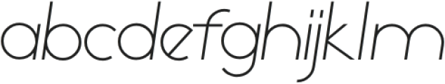 Levania Sans Serif Extra Light otf (200) Font LOWERCASE