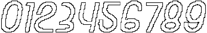 Levatta Pixel Outline otf (400) Font OTHER CHARS