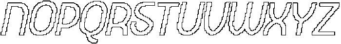 Levatta Pixel Outline otf (400) Font UPPERCASE