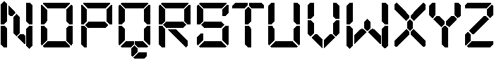Levitate Regular otf (400) Font UPPERCASE