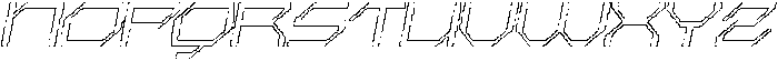Lexady Pixel Outline otf (400) Font UPPERCASE