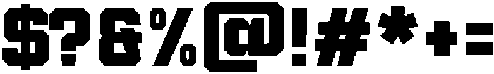 Lextron Bold ttf (700) Font OTHER CHARS