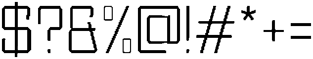 Lextron Extra Light ttf (200) Font OTHER CHARS