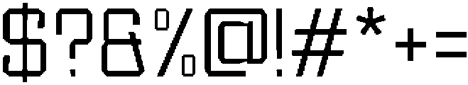 Lextron Light ttf (300) Font OTHER CHARS