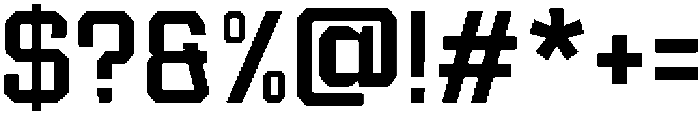 Lextron Medium ttf (500) Font OTHER CHARS