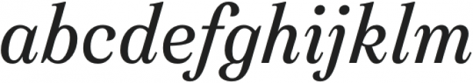 Leyendo Medium Italic otf (500) Font LOWERCASE